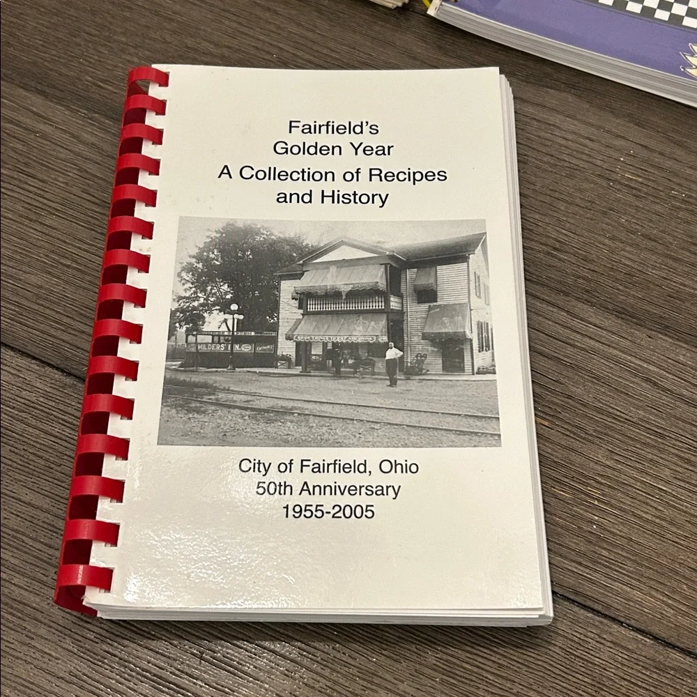 Vintage Spiral-Bound Cookbooks local Ohio Church History Family Recipes